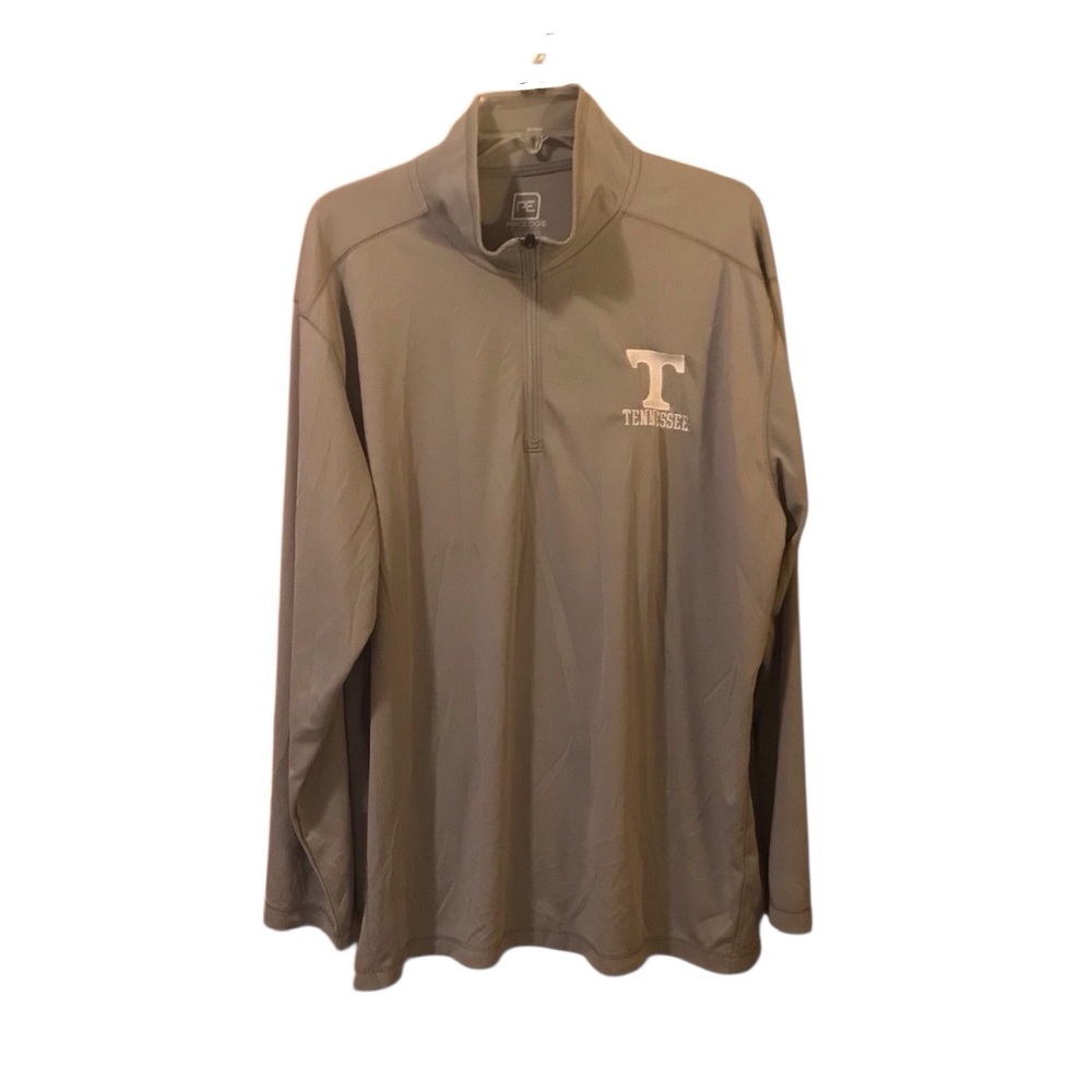 Pro Edge Grey Long Sleeve Quarter Zip Tennessee Volunteers Shirt Size 2XL